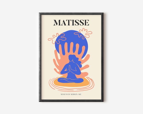 Henri Matisse Exhibition Poster, Boho Floral Garden