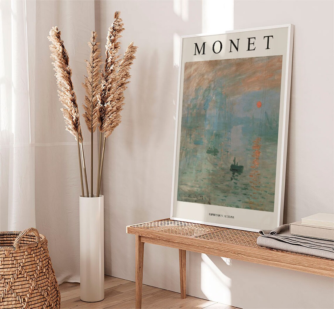 Claude Monet Exhibition Poster, Floral Garden Scenery - Image 3