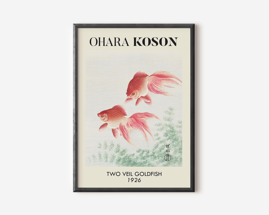 Ohara Koson Vintage Goldfish Art Print