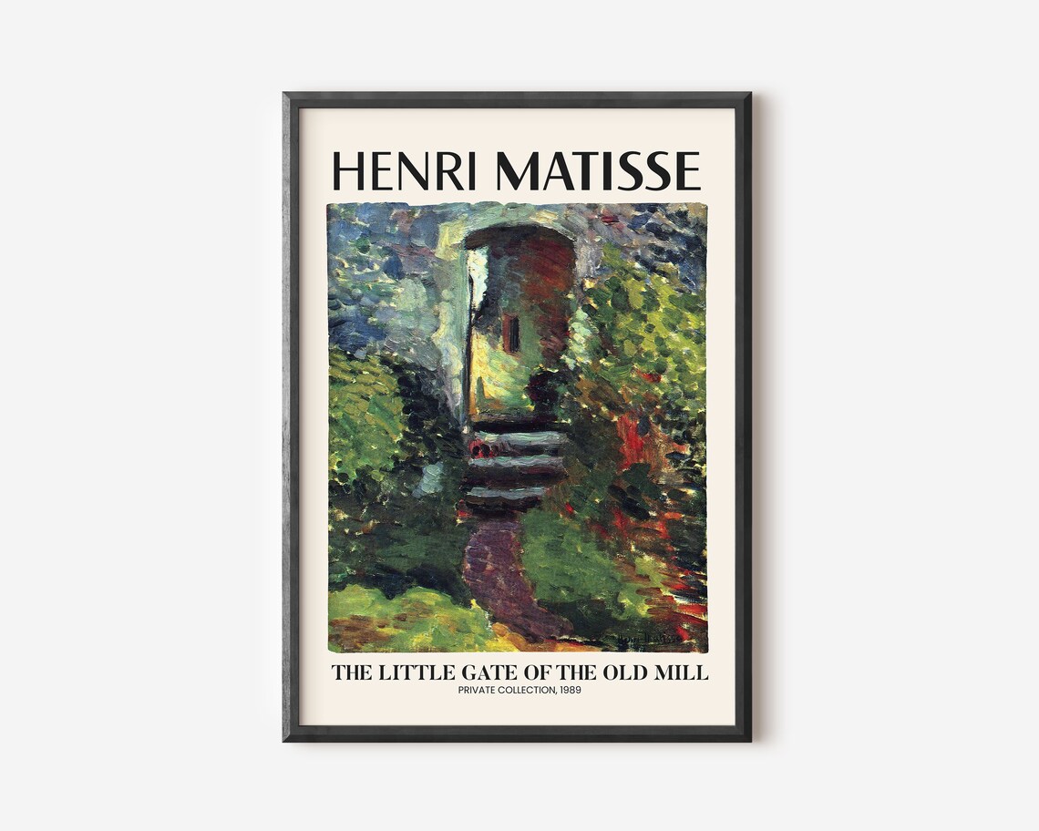 Henry Matisse Exhibition Poster, Floral Garden Scenery