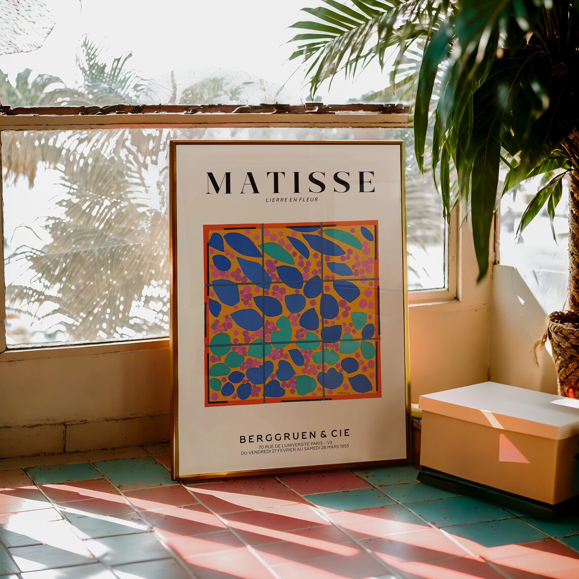Henri Matisse Exhibition Poster, Floral Garden Scenery - Image 2