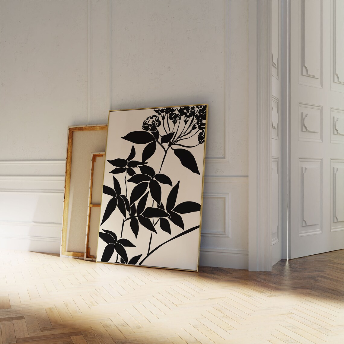 Abstract Botanical Minimalist Flower Art Print - Image 2