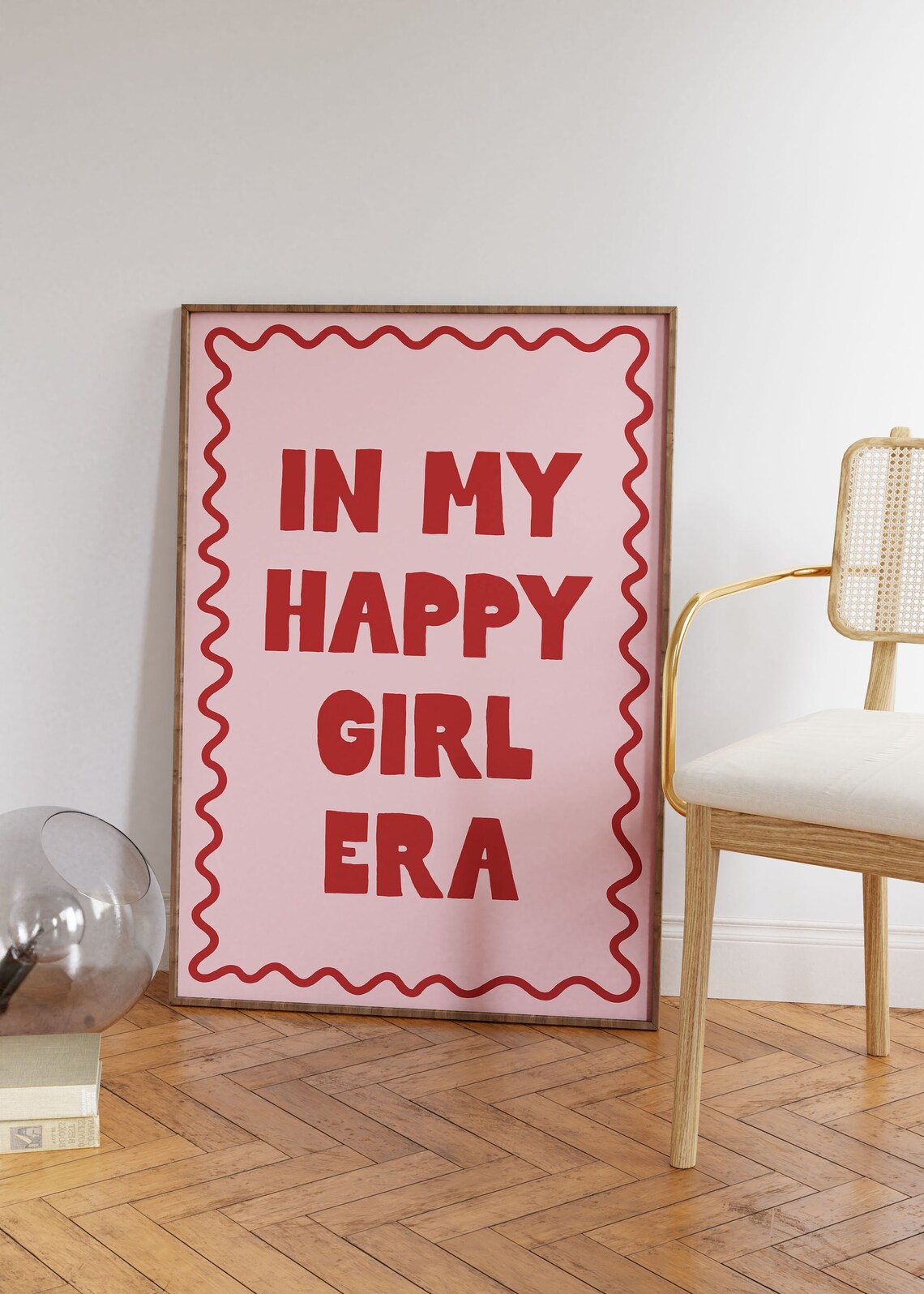In My Happy Girl Era Art Print, Coquette Quote - Image 2
