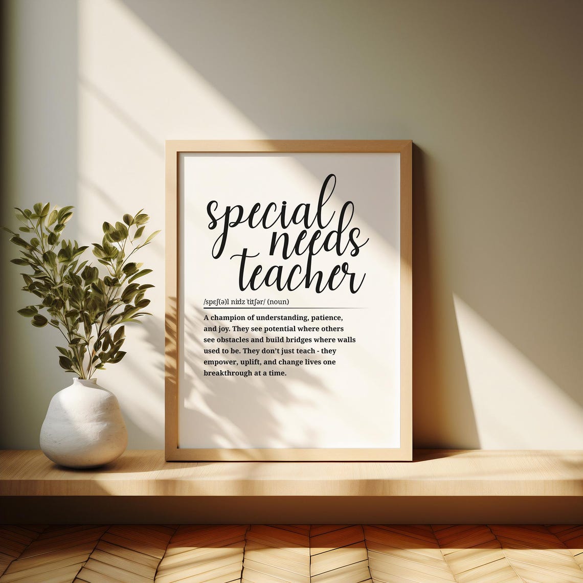 Special Needs Teacher Champion Of Understanding Definition Poster - Image 4