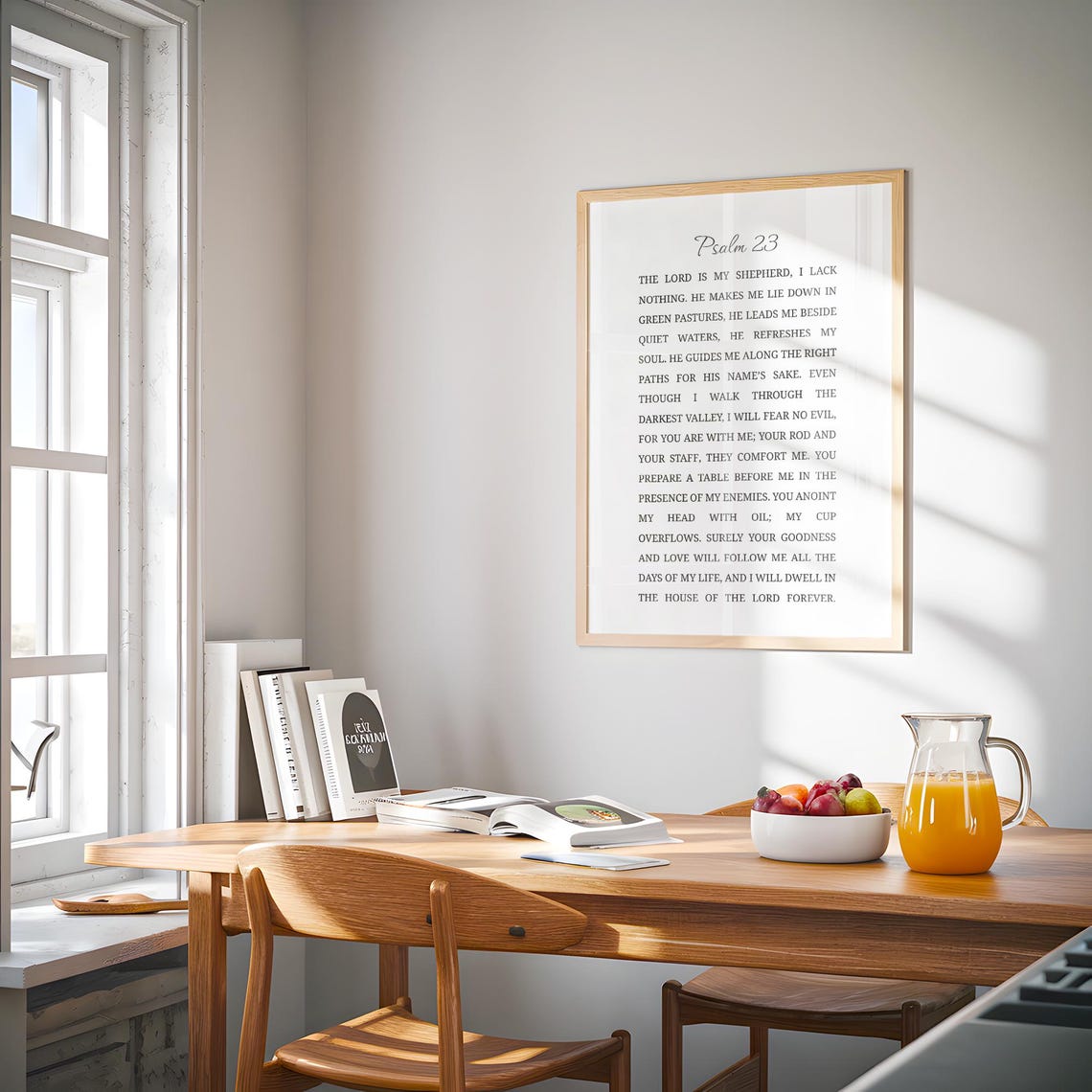 Psalm 23 Bible Verse Scripture Art Print - Image 4