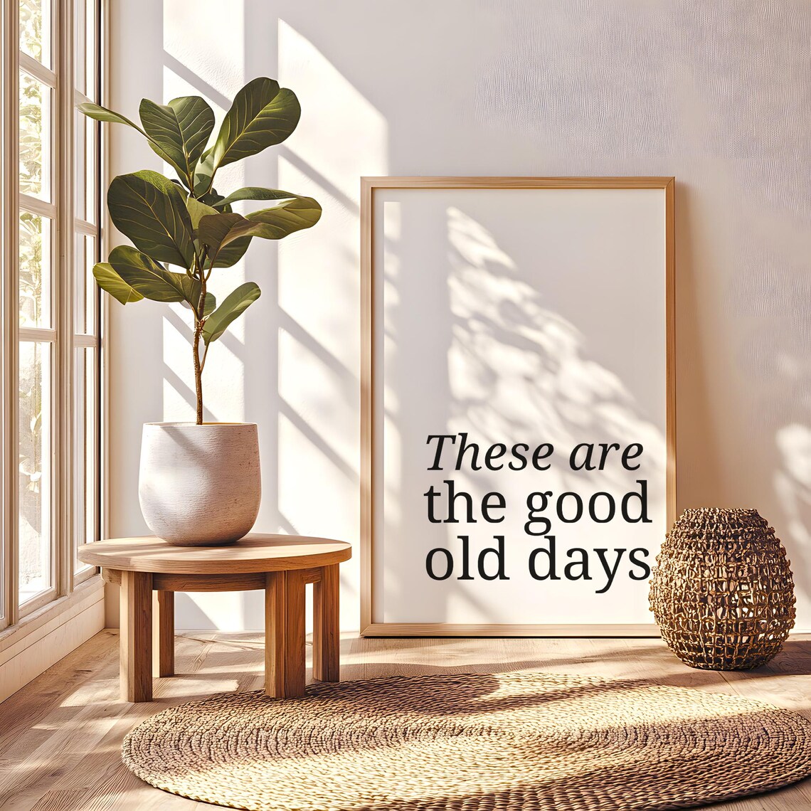 Good Old Days Motivational Quote Art - Image 3