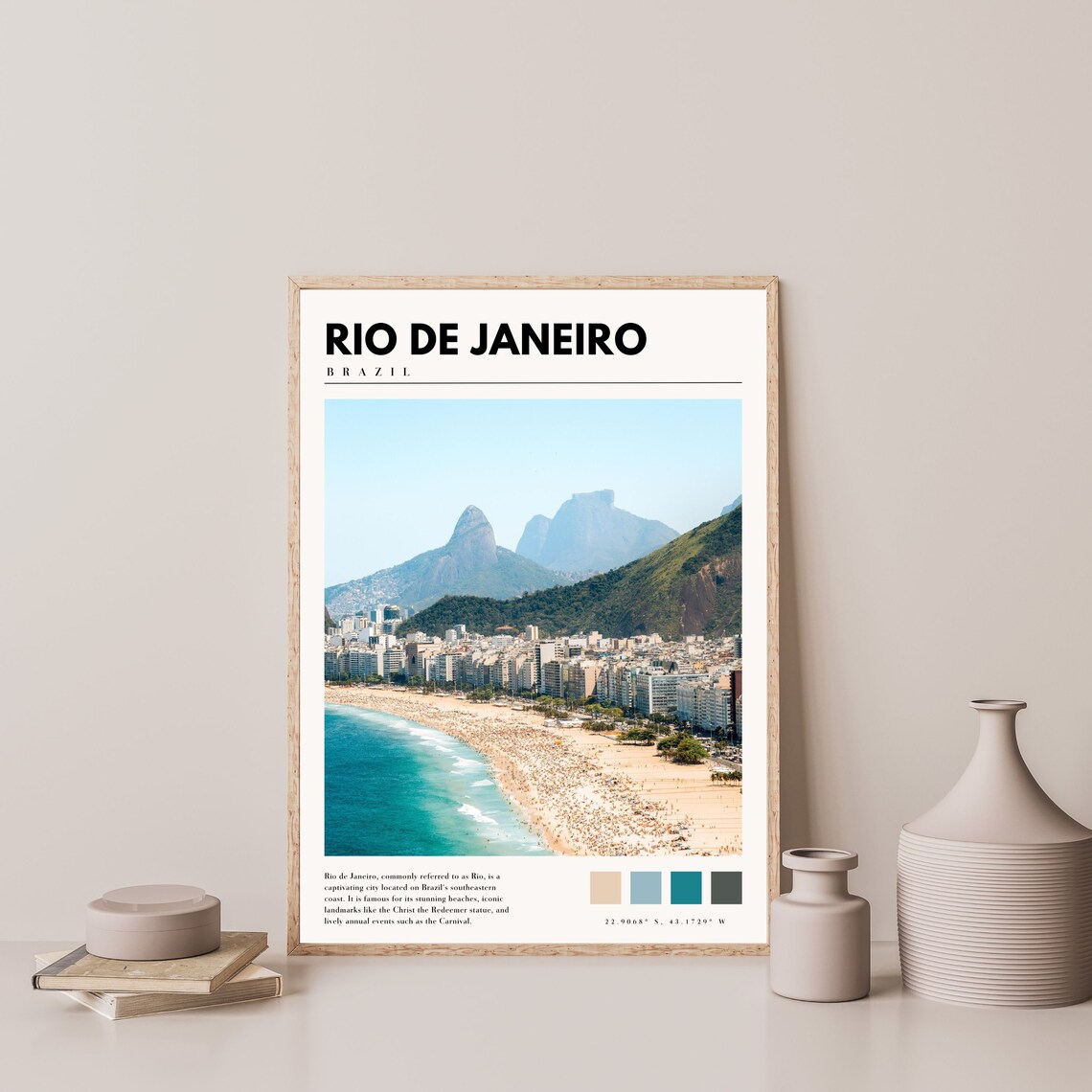 Rio De Janeiro Travel Poster, Latin America Wall Decor - Image 3