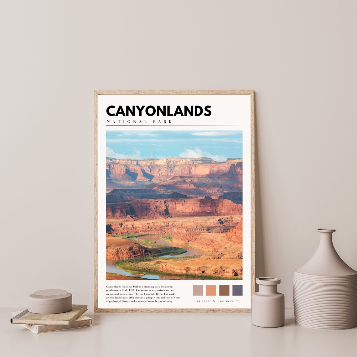 Canyonlands National Park Red Rock Canyon River Sunset Poster - Image 4