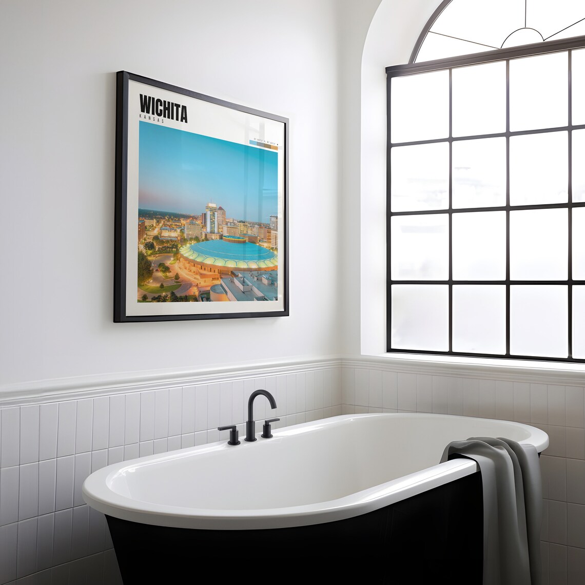Wichita, Kansas Travel Poster, City Wall Art Print - Image 2