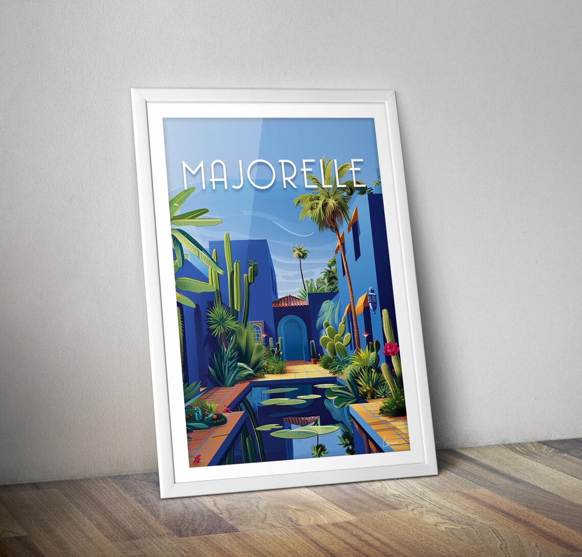 Majorelle Garden Morocco Marrakech Art Print