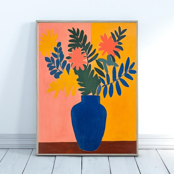 Maximalist Modern Art Poster Henrie Matisse Art Bold Wall Decor For Living Room Bedroom Colorful Dopamine Art Print