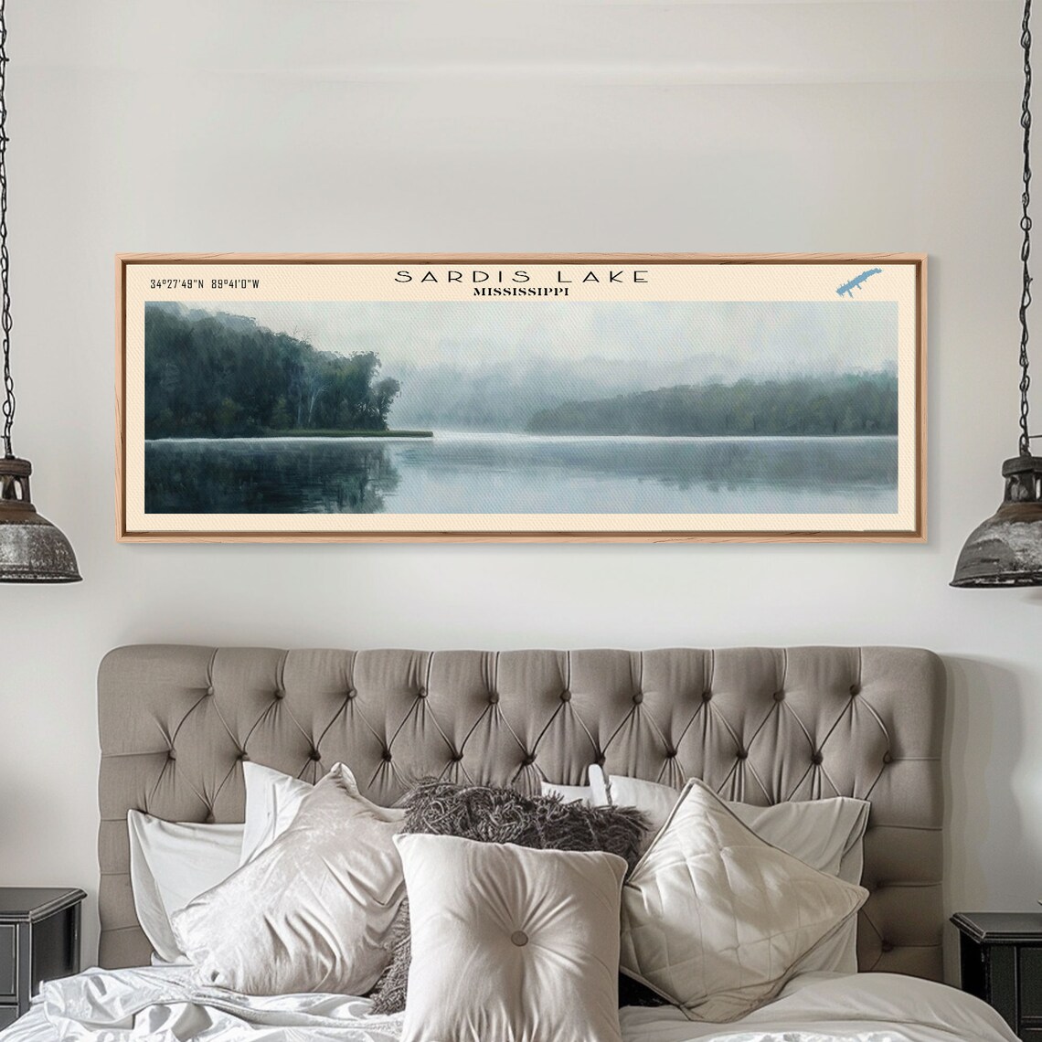Sardis Lake Mississippi Travel Poster, Lake Scene - Image 2