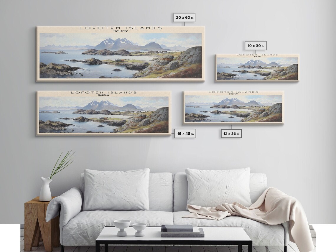 Lofoten Islands Travel Poster, Norway Wall Art - Image 2