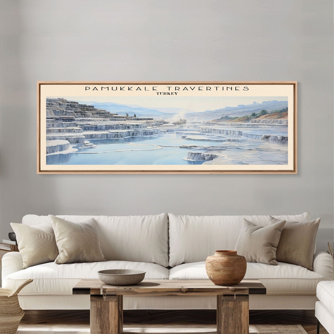 Pamukkale Turkey White Travertine Terraces Thermal Pools Travel Poster - Image 4