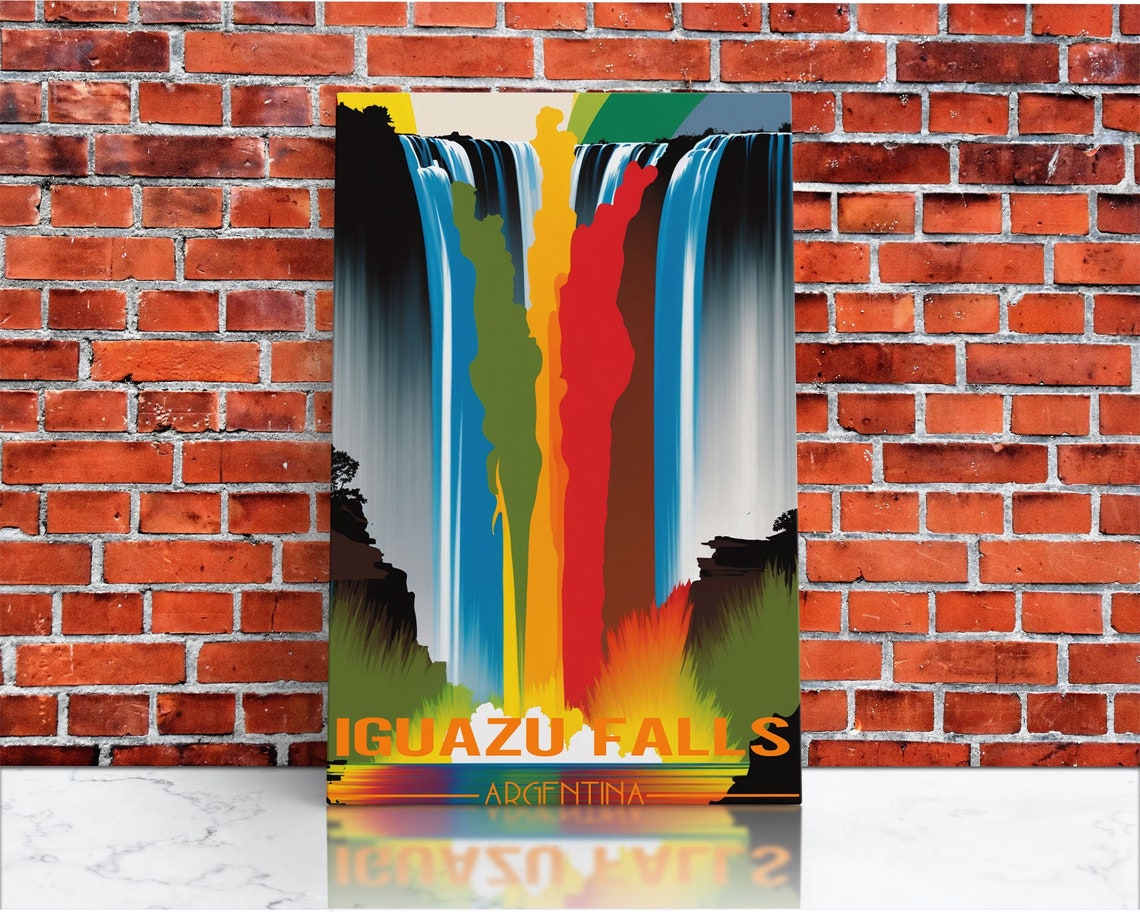 Iguazu Falls Wall Art Argentina Poster North America Wall Art Travel Wall Print Travel Poster Travel Wall Art Wall Print - Image 3