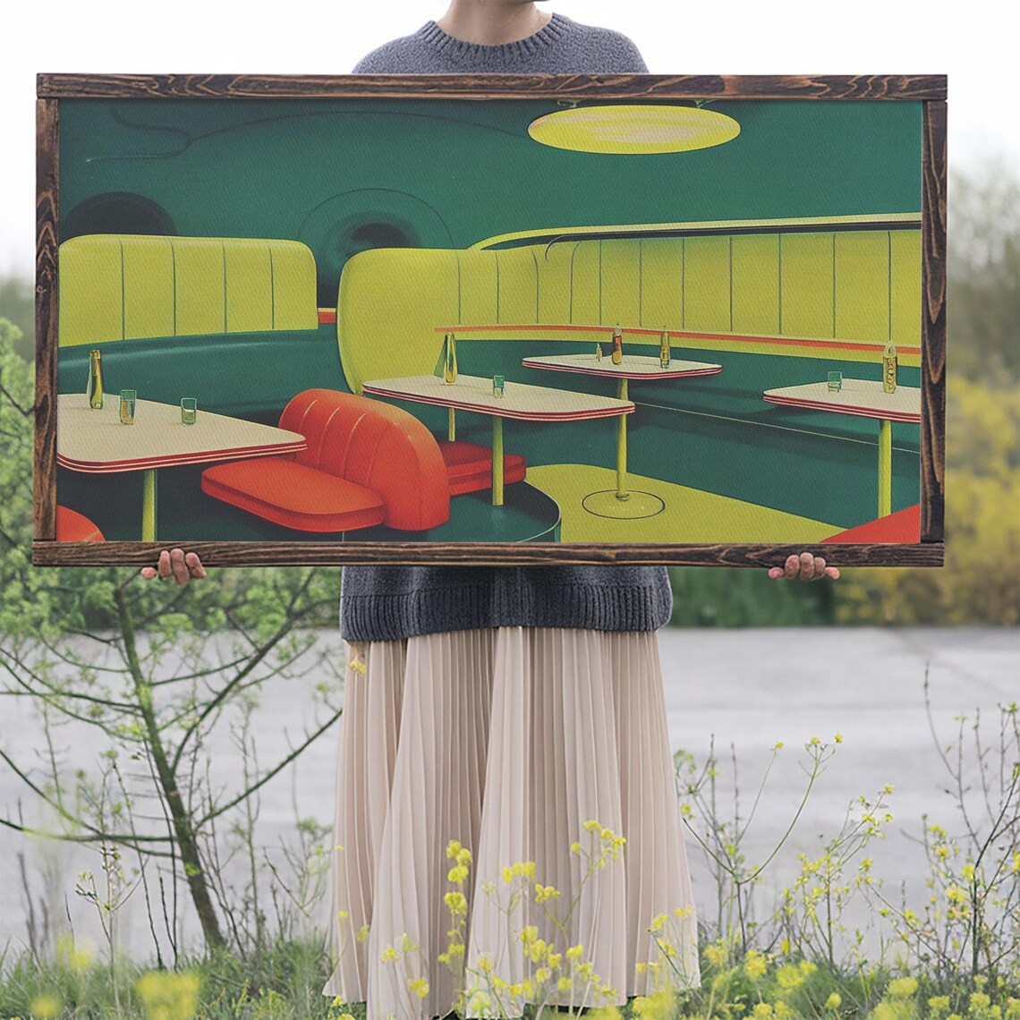 Art Deco Diner, Retro 1950s Style Art Print - Image 2