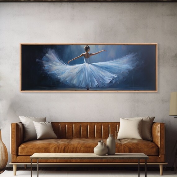 Ballerina Watercolor Art Print, Girl Room Decor
