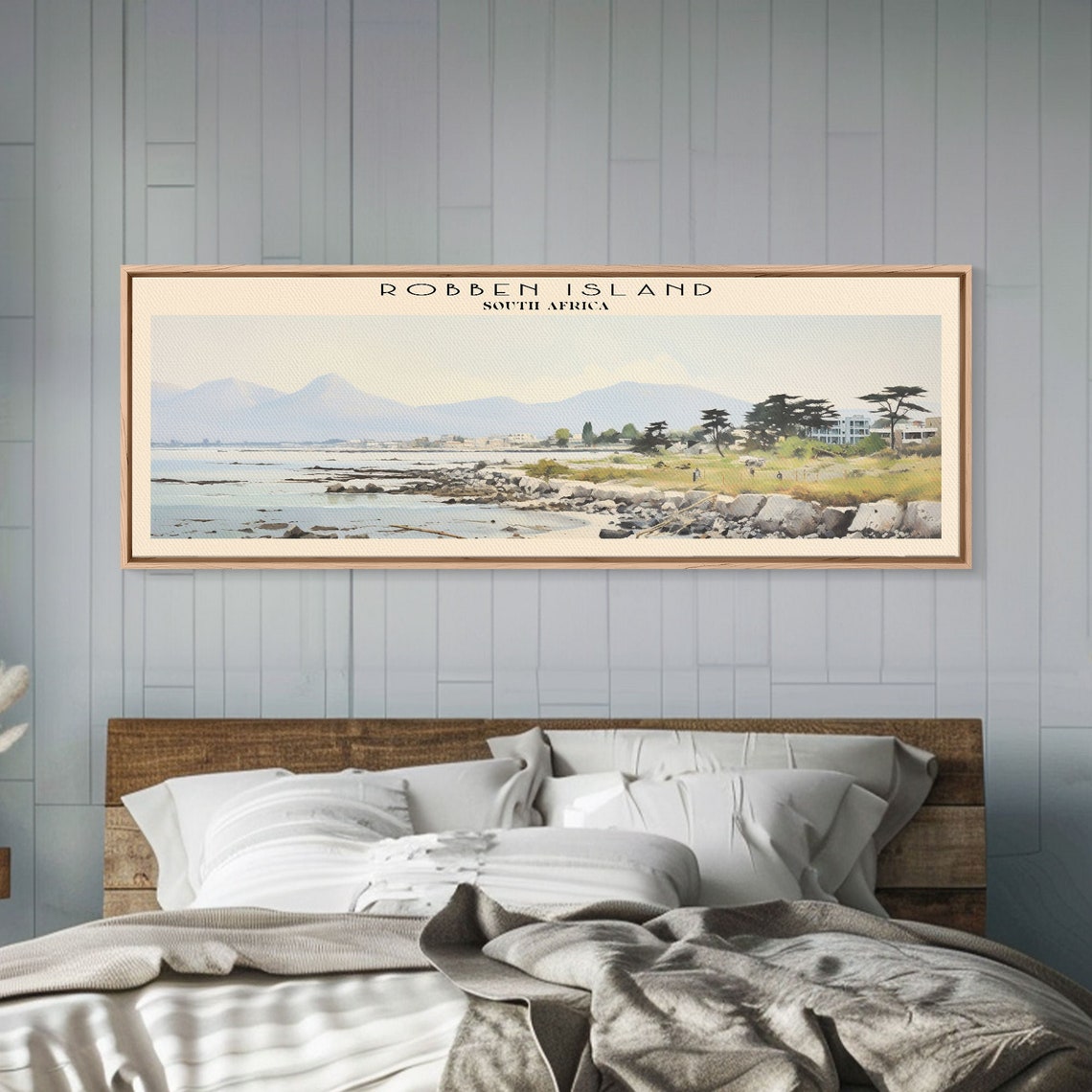 Robben Island Framed Print Travel Poster Panoramic Wall Art Home Decor Gift For Travel Lover Wall Hanging - Image 6