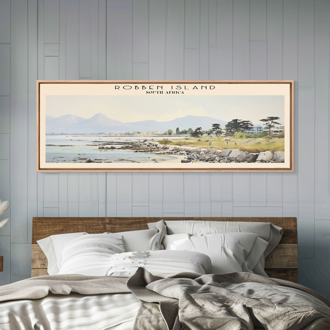 Robben Island South Africa Coastal Bay Shoreline Vintage Travel Poster - Image 6