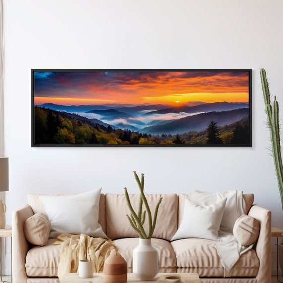 Panoramic Of Great Smoky Mountains National Park Extra Large Wall Art Panoramic Wall Art Panoramic Landscape Print Landscape Photography