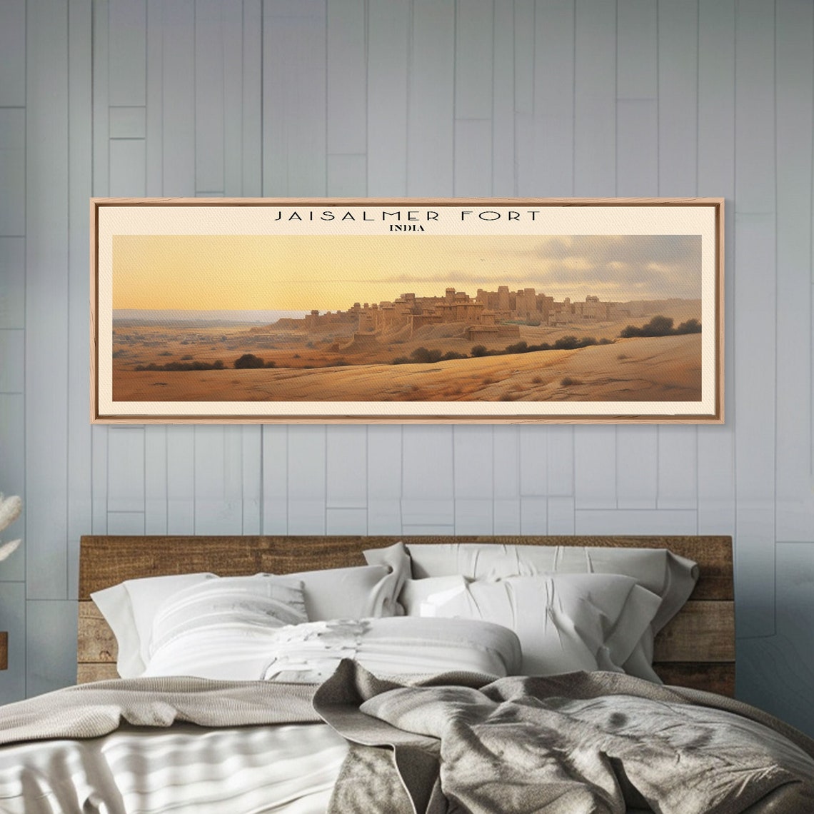 Jaisalmer Fort India Golden Desert Fort Sunset Panoramic Wall Poster - Image 3