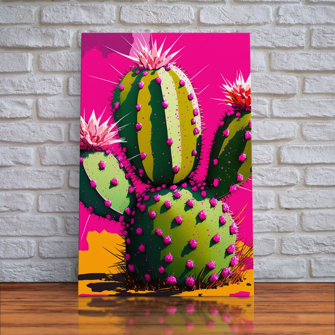 Cactus Pop Art Style Art Print, Southwestern Decor - Image 5