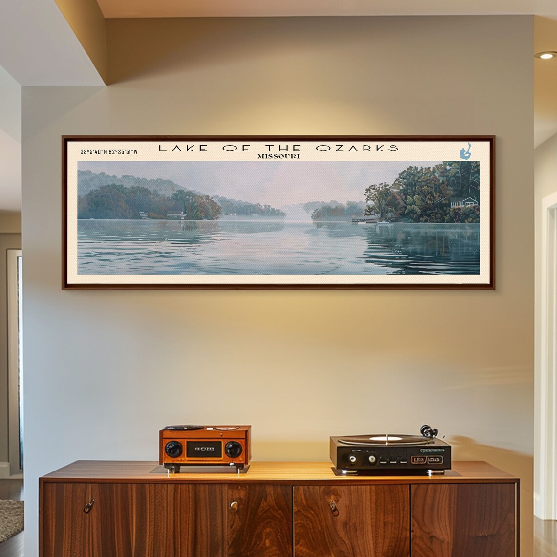 Lake of the Ozarks Missouri Travel Poster, Lake House Decor - Image 2