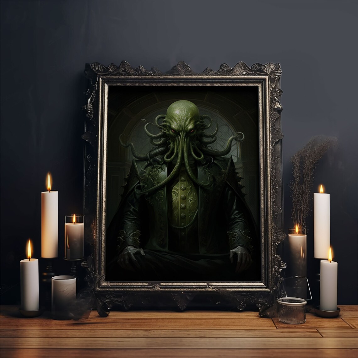 Demon Cthulhu Gothic Halloween Wall Art Print - Image 5