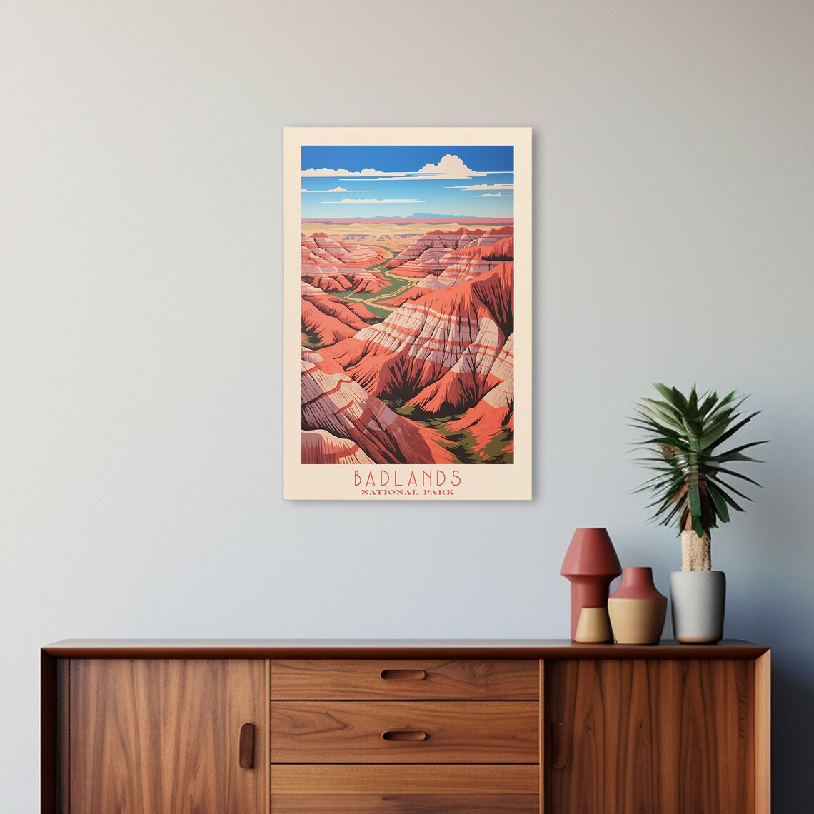 Badlands National Park Striped Rock Formations South Dakota Travel Poster - Image 5