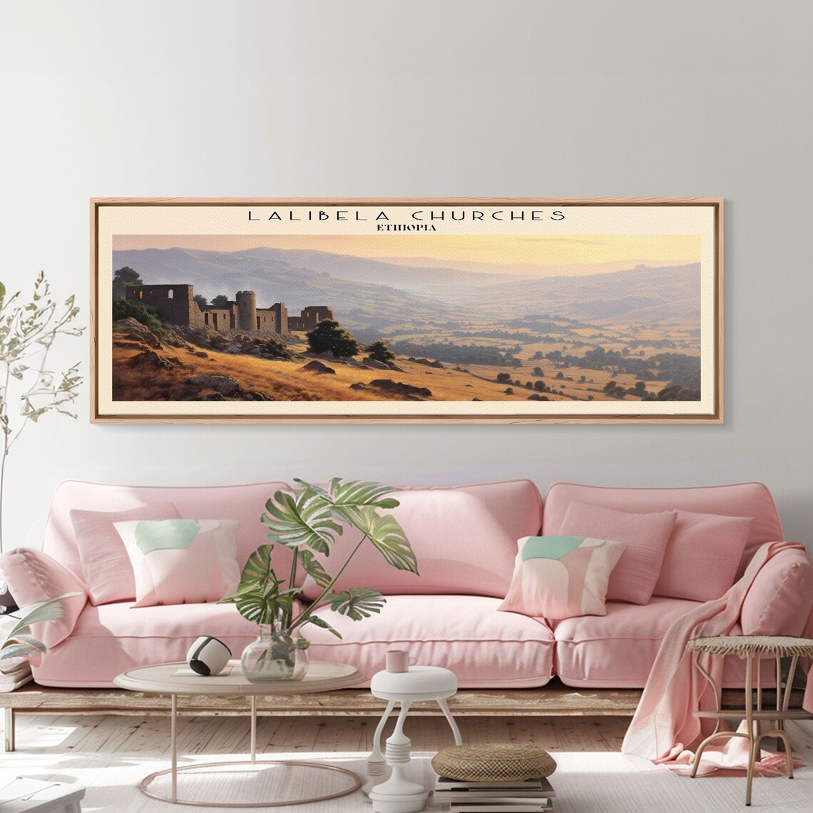 Lalibela Churches Ethiopia Rock Hewn Church Sunset Valley Travel Poster - Image 6