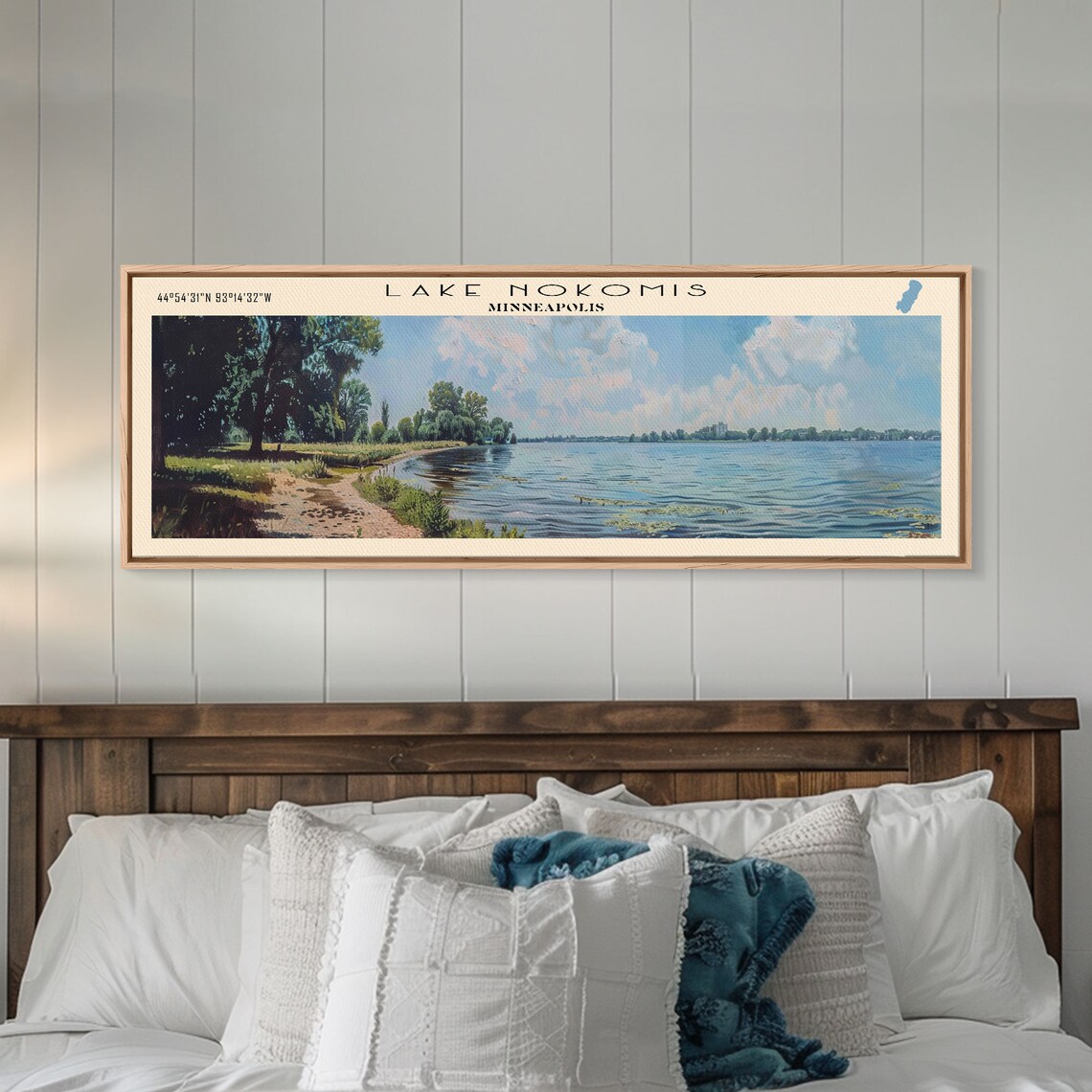 Lake Nokomis Minneapolis Panoramic Travel Poster - Image 2