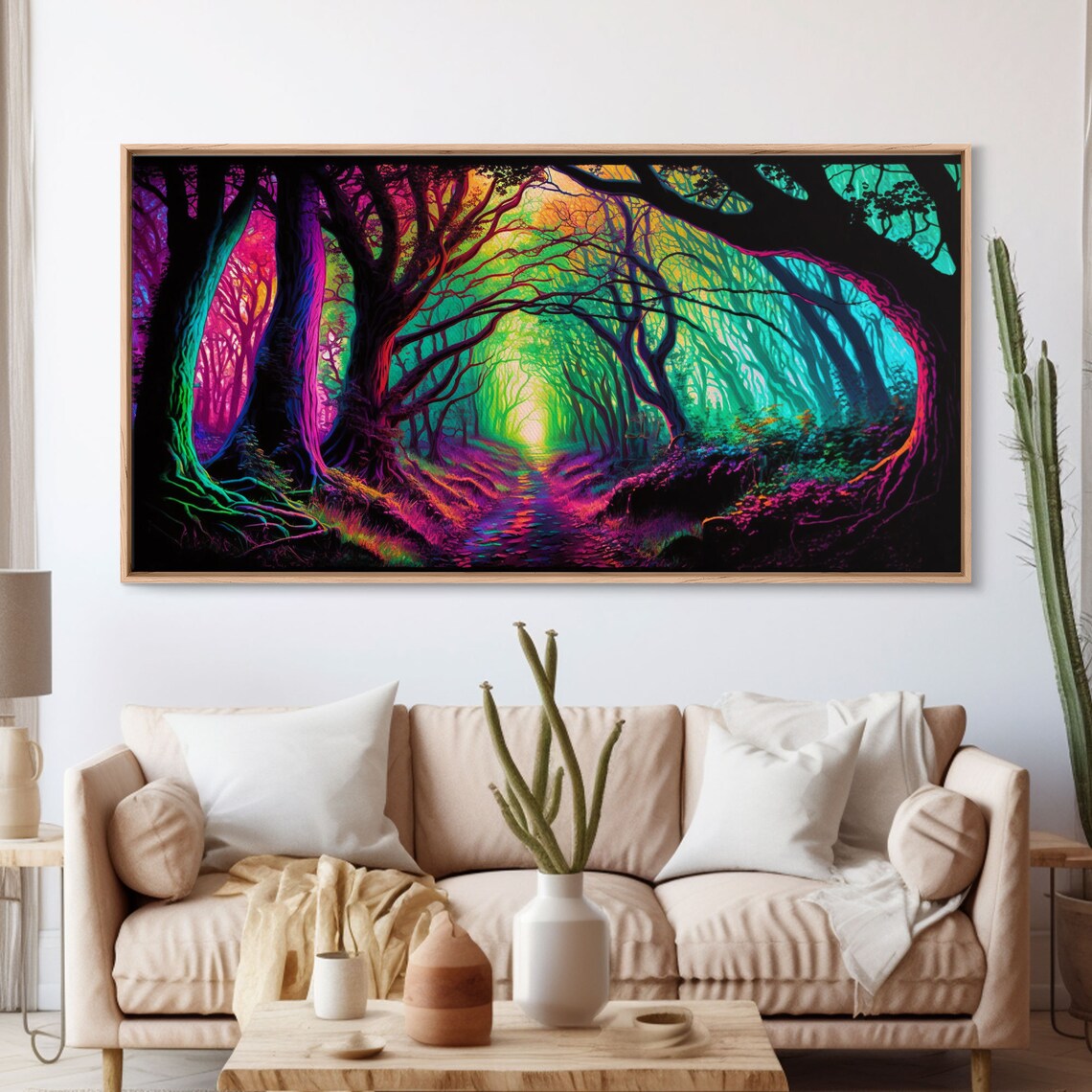 Secret Grove Fantasy Art Forest Landscape Print - Image 3