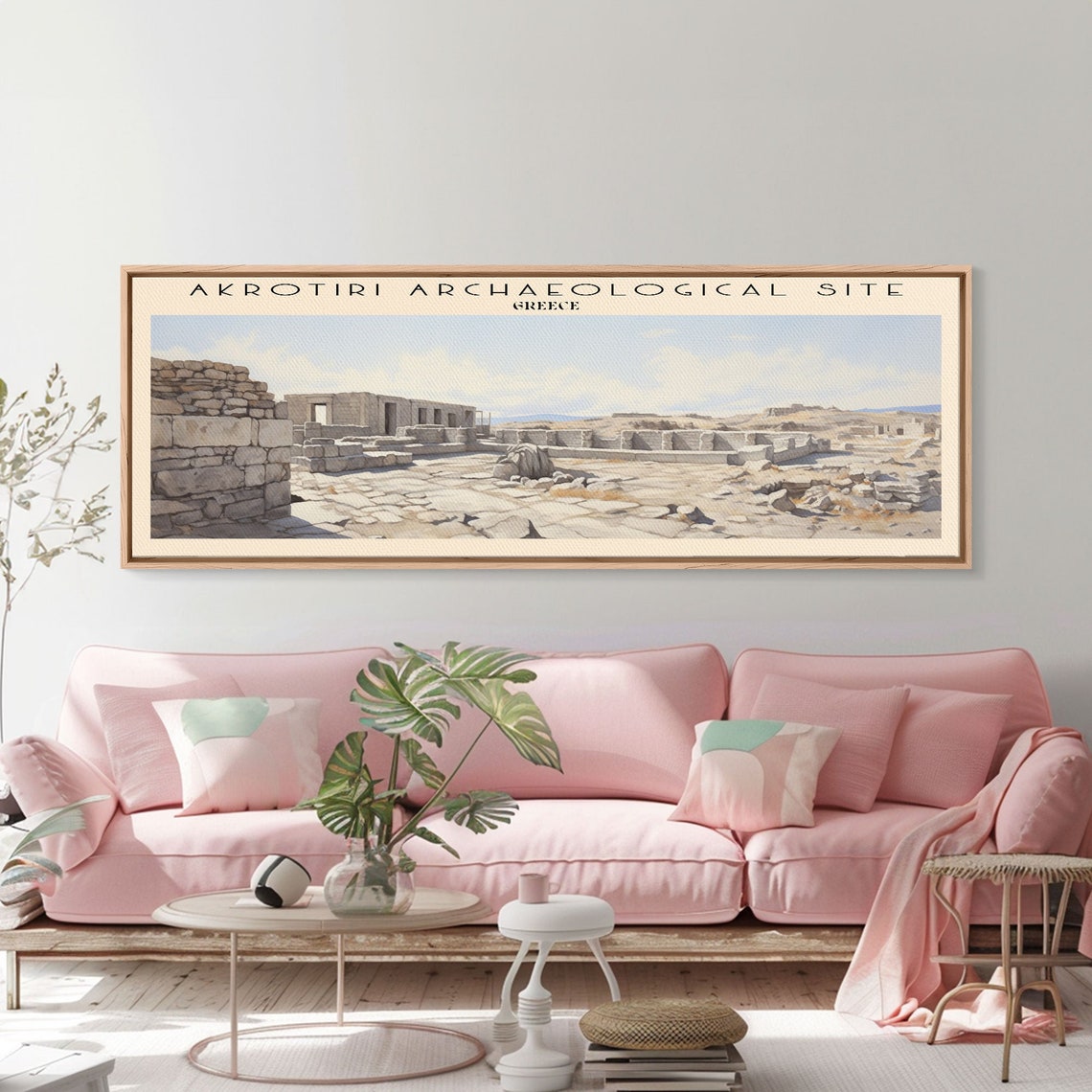 Akrotiri Archaeological Site Greece Ancient Minoan Ruins Travel Poster - Image 5