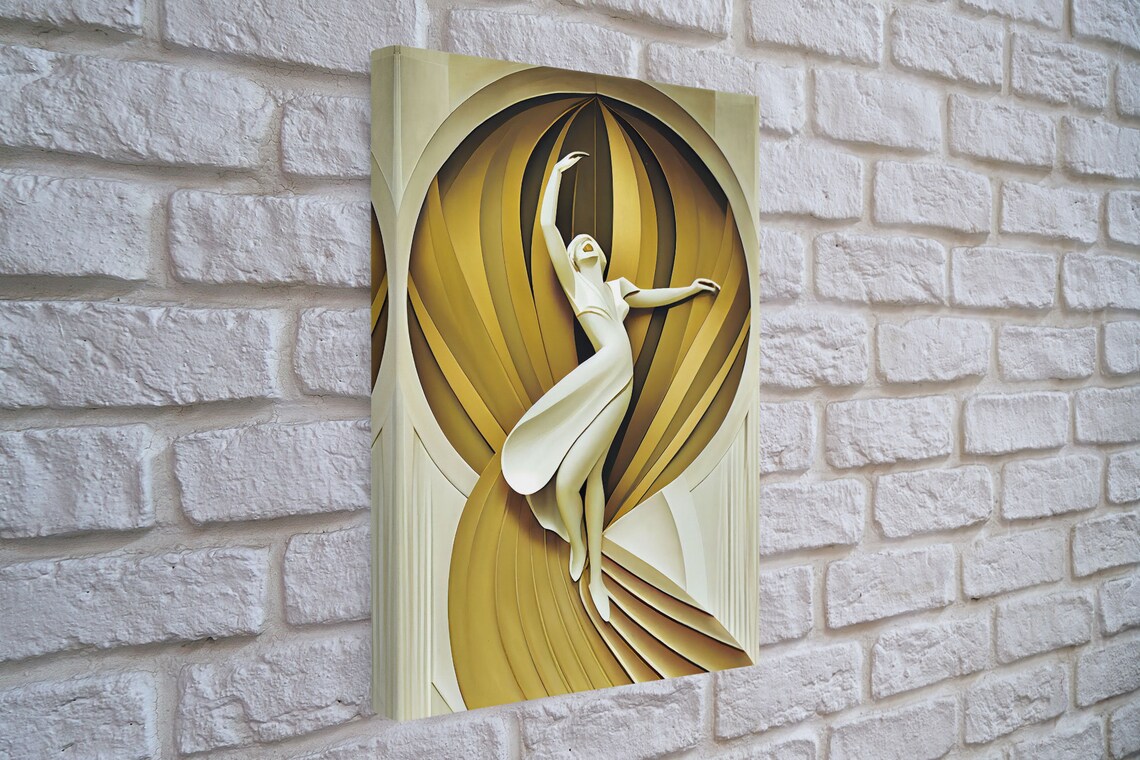 Ballerina Art Deco Poster Print, 1930s Retro - Image 3