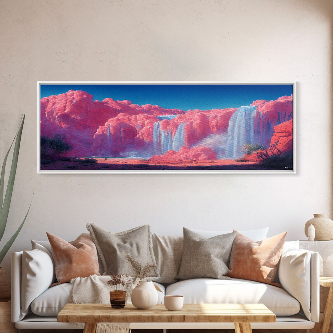Pink Psychedelic Abstract Watercolor Art Print - Image 5