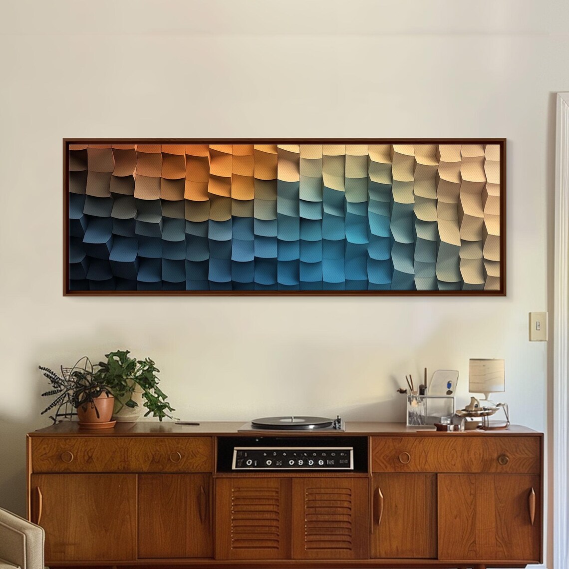 Abstract Art Coastal Cubism, Geometric Decor - Image 6