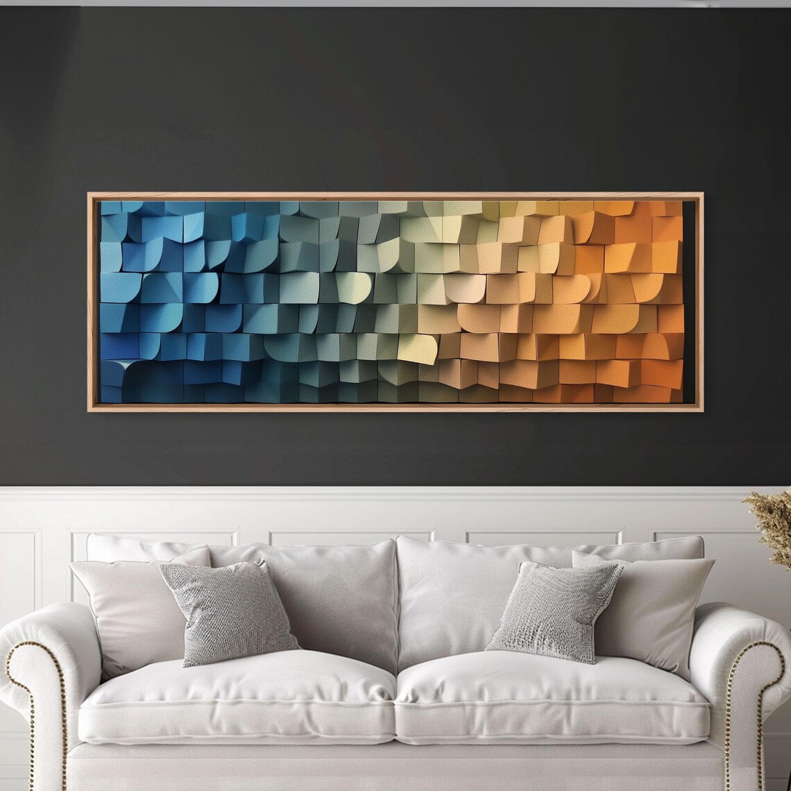 Cubism Dreams Of The Coast, Geometric Art Print - Image 2
