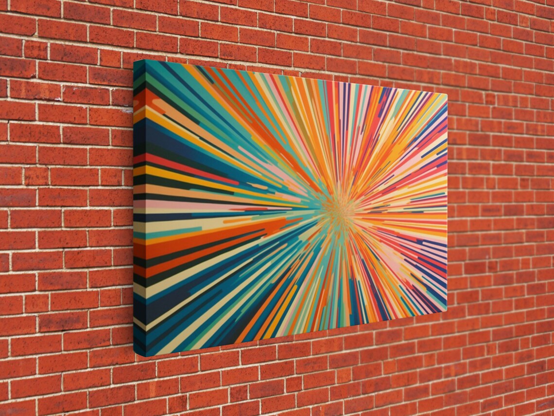 Light Speed Tunnel Mid-Century Modern Art Print - Image 2