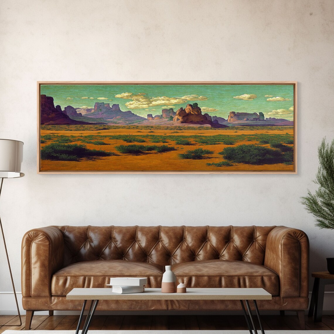Pueblo Style Wild West Watercolor Poster Print