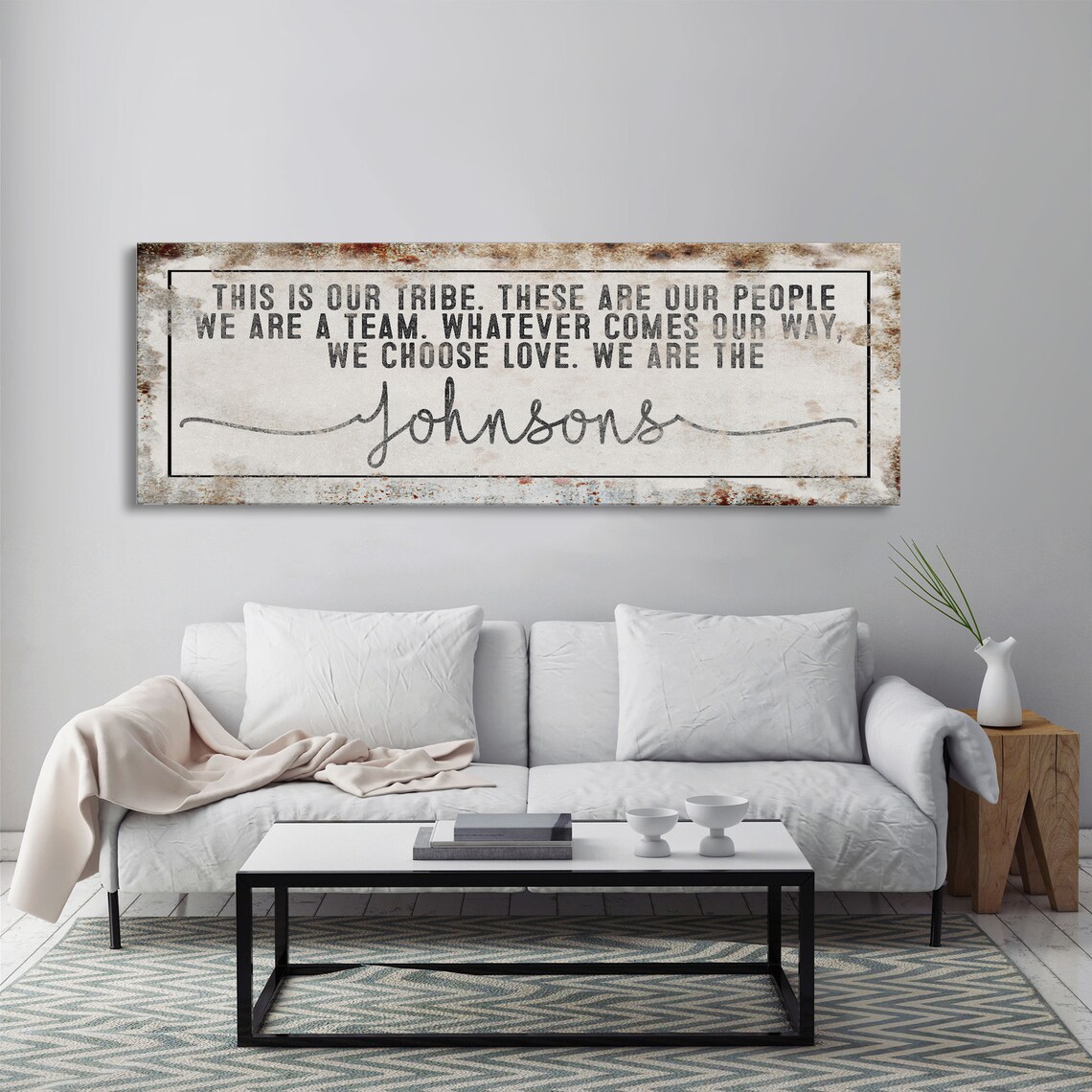 Family Name Sign, Inspirational Quote Wall Art Print - Image 5