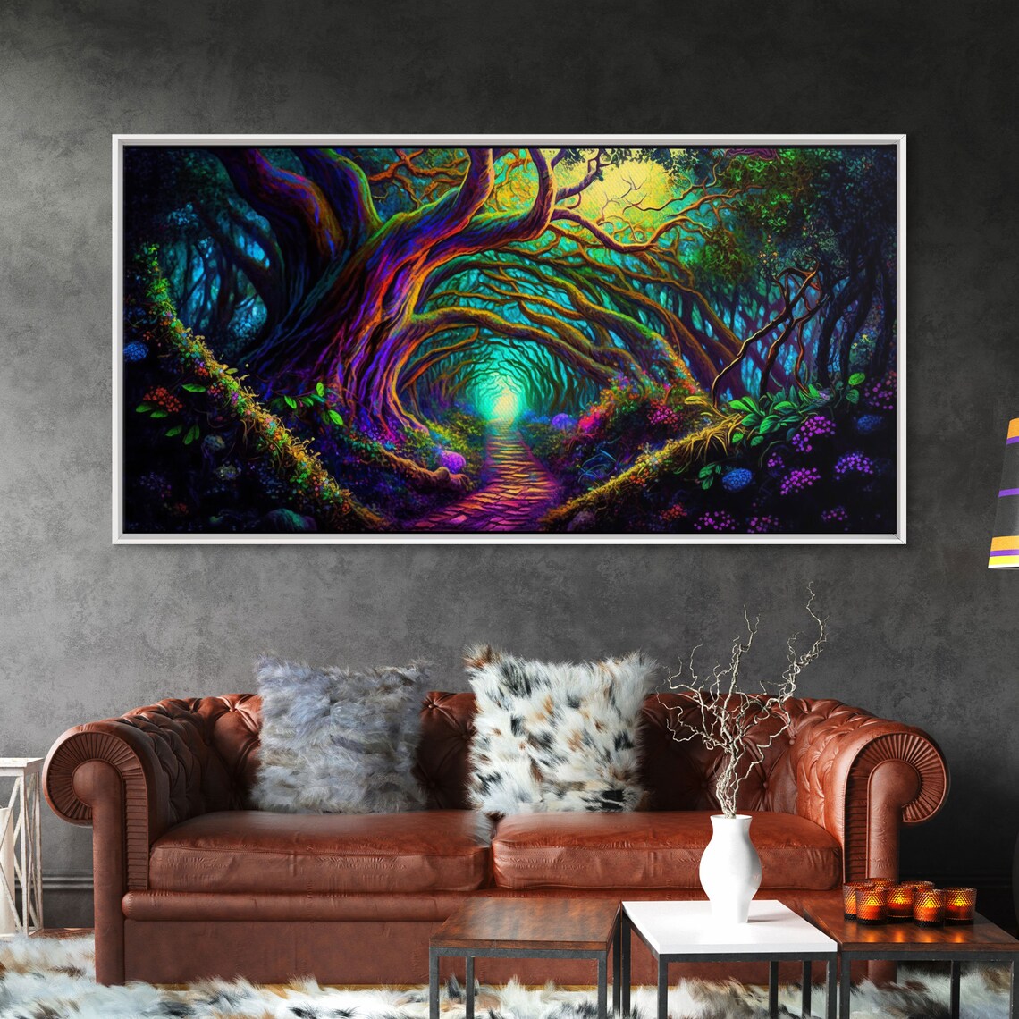 Fantasy Wall Art Print, Magical Forest Landscape