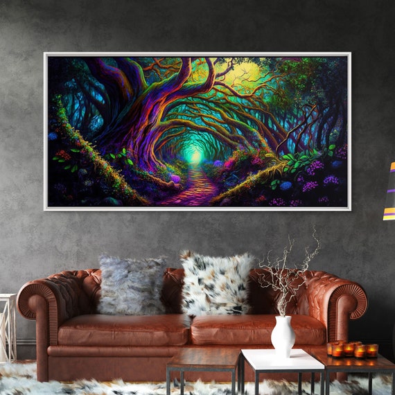 Fantasy Wall Art Print, Magical Forest Landscape
