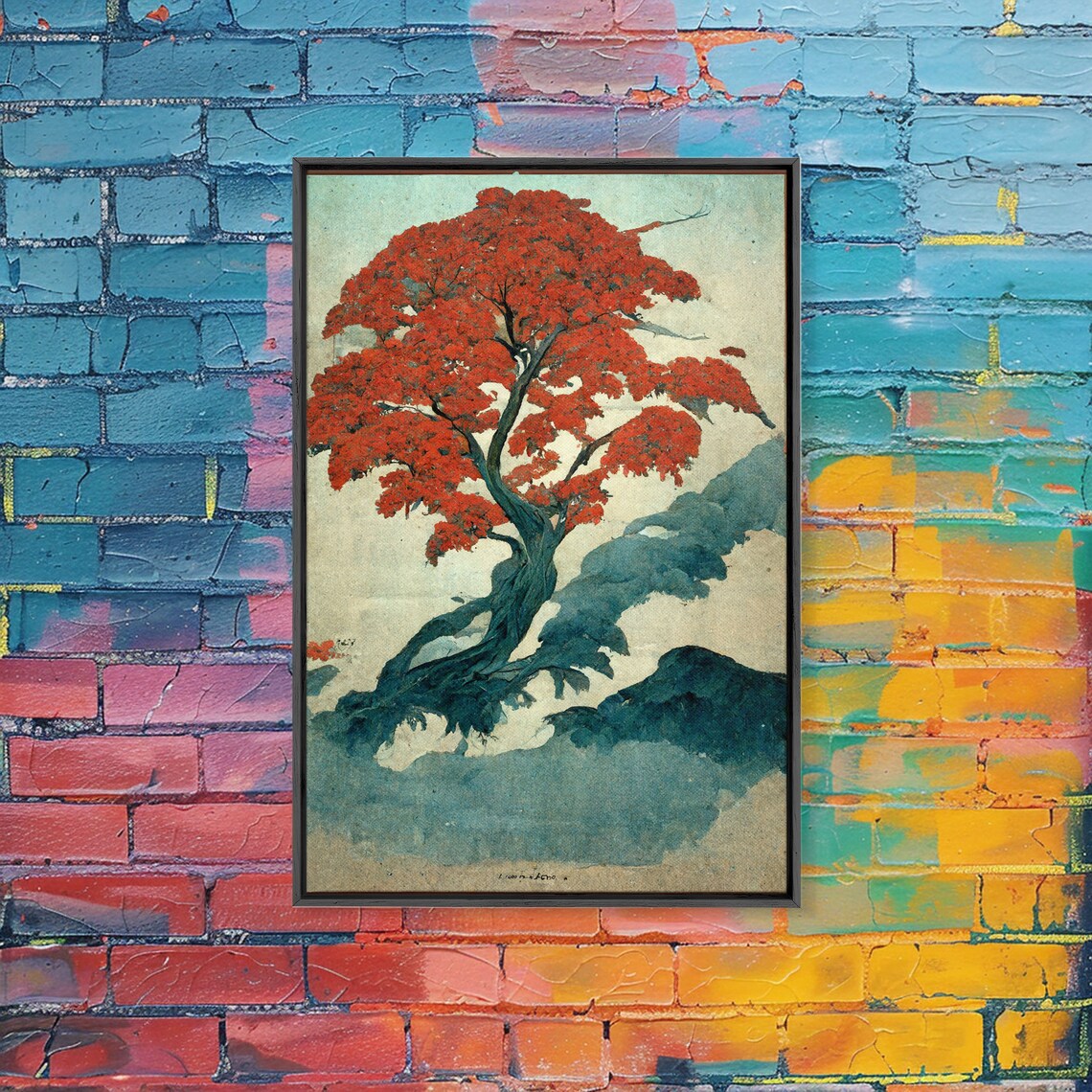 Japanese Maple Tree Vintage Japanese Style Art Print - Image 5