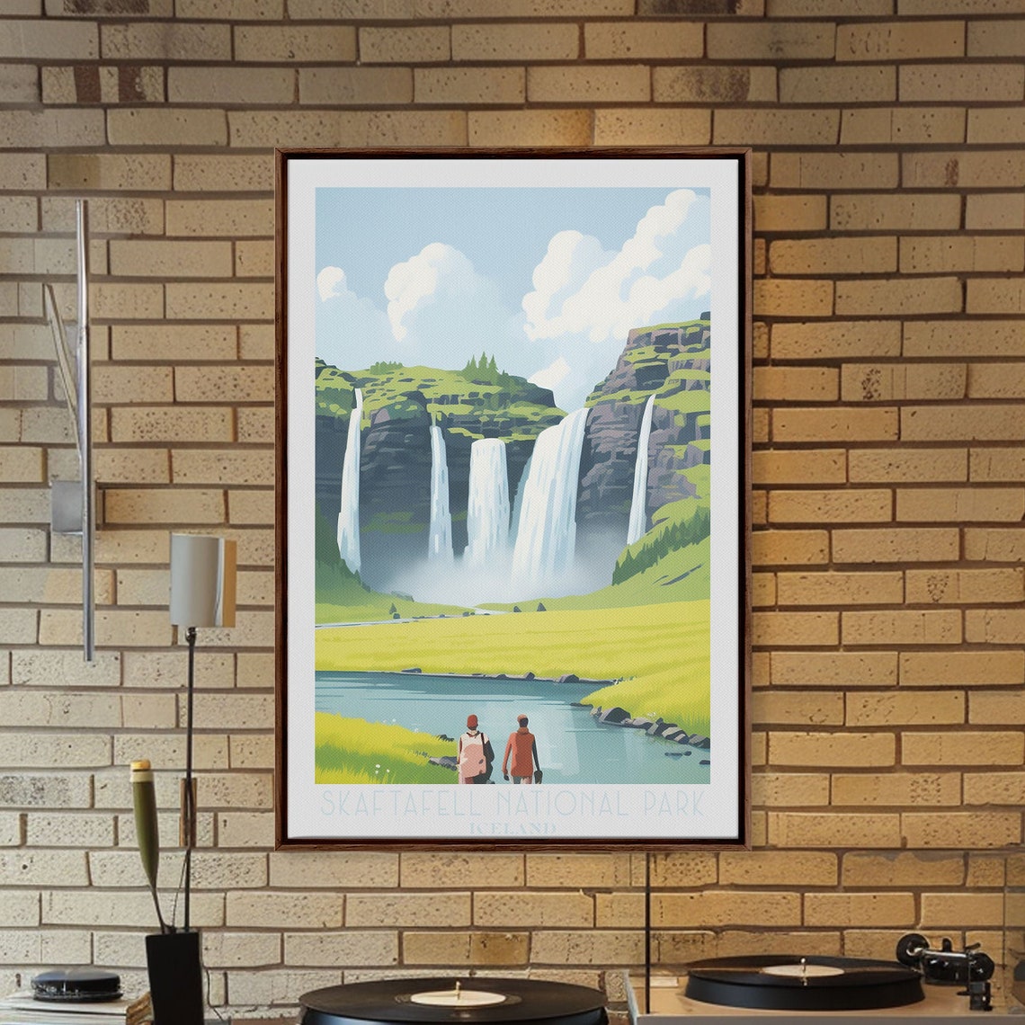 Skaftafell National Park Iceland Waterfalls Green Valley Poster - Image 5