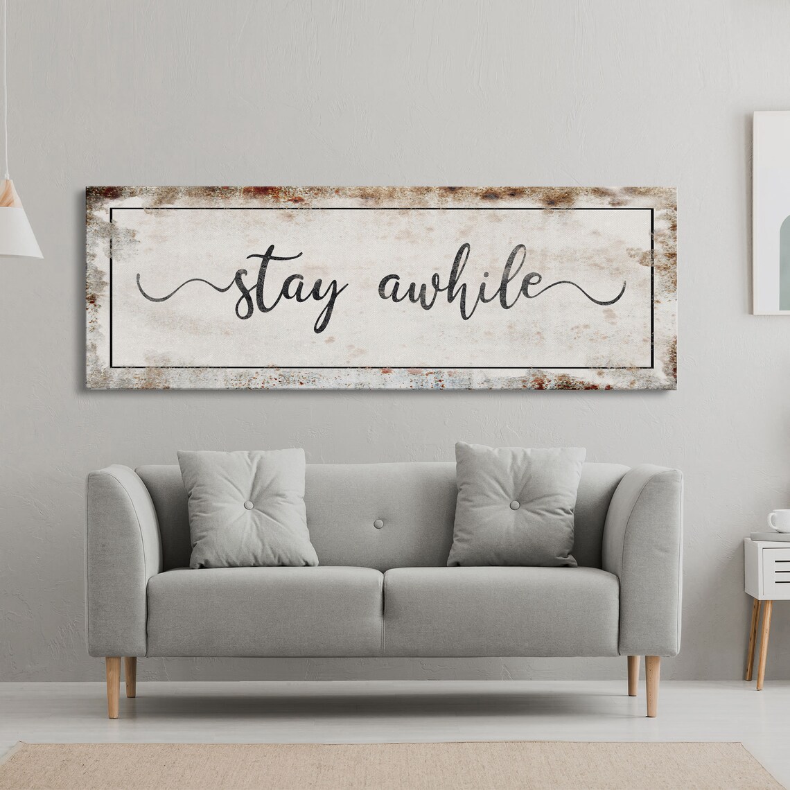 Stay Awhile Art Print, Living Room Wall Decor - Image 4