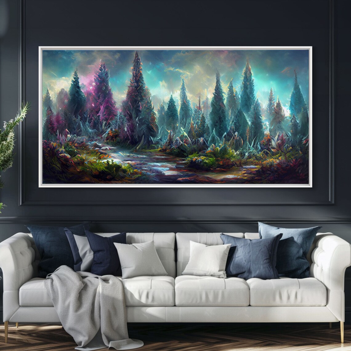 Trippy Psychedelic Nature Landscape Fantasy Art Print