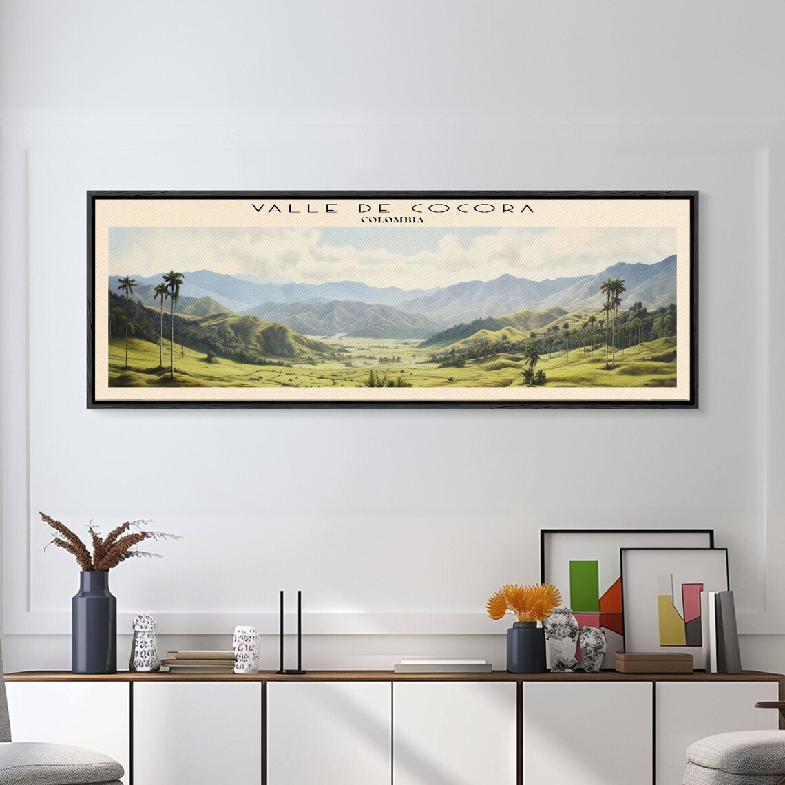 Valle De Cocora Colombia Travel Poster, Panoramic View - Image 5