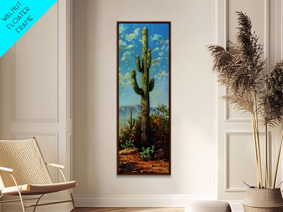 Saguaro Cactus Desert Landscape Southwest Botanical Nature Art Poster - Image 3