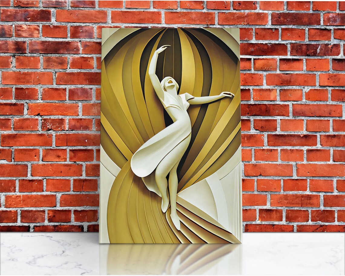 Ballerina Art Deco Poster Print, 1930s Retro - Image 2