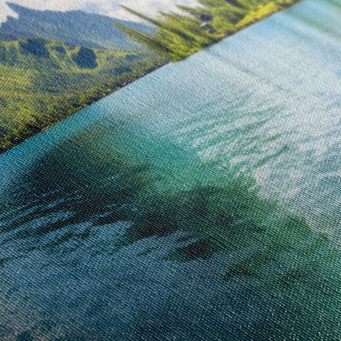 Tahiti Turquoise Lagoon Lush Volcanic Peak Daytime Panoramic Poster - Image 2